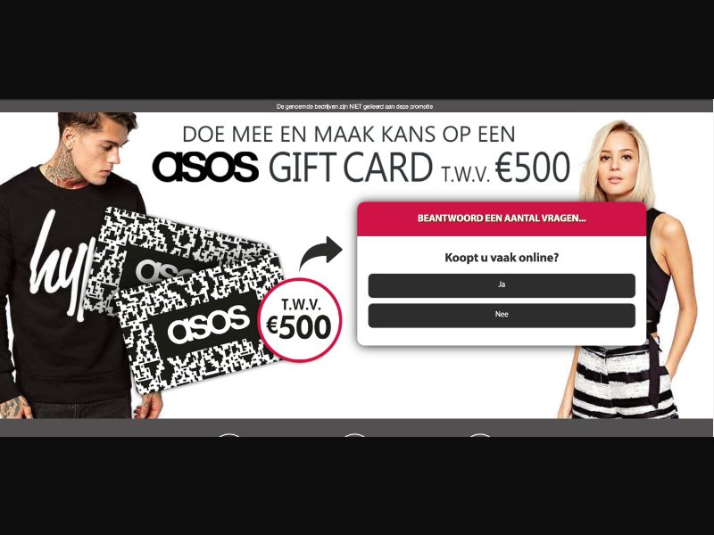 NL - Quiztionnaire - Asos Giftcard 500 - (CPL)