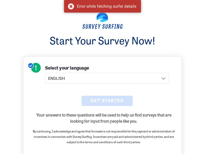 SurveySurfing | Int'l - Incent