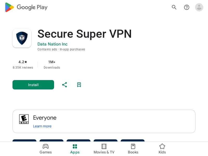 Secure VPN Super Proxy Android CPA