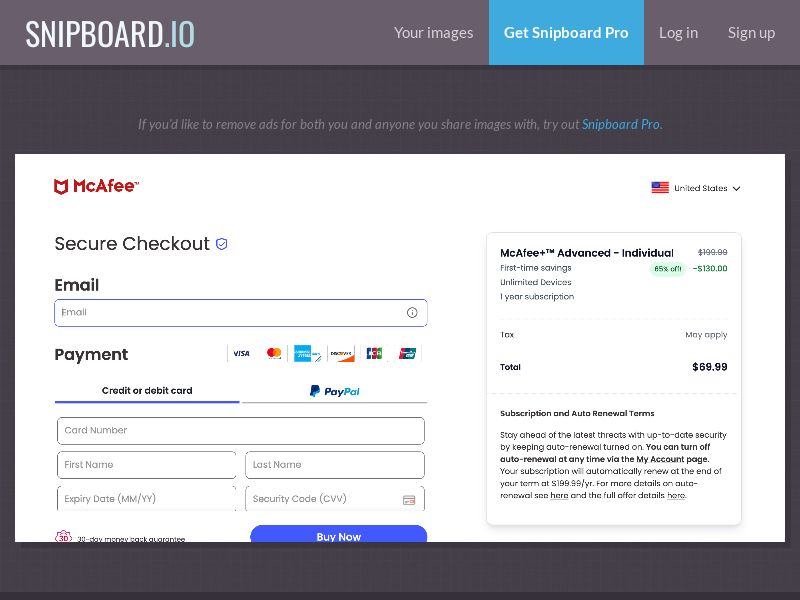Antivirus - McAfee DTC Advanced Individual US - Straight Sale *PREVIEW MANDATORY*