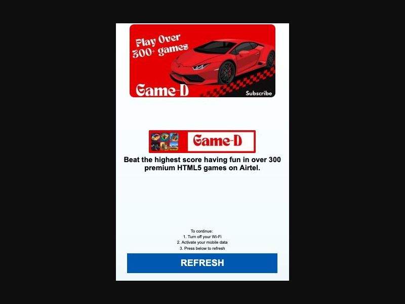 37570 - NG - [MOB] - GameD - Airtel - 2 Click