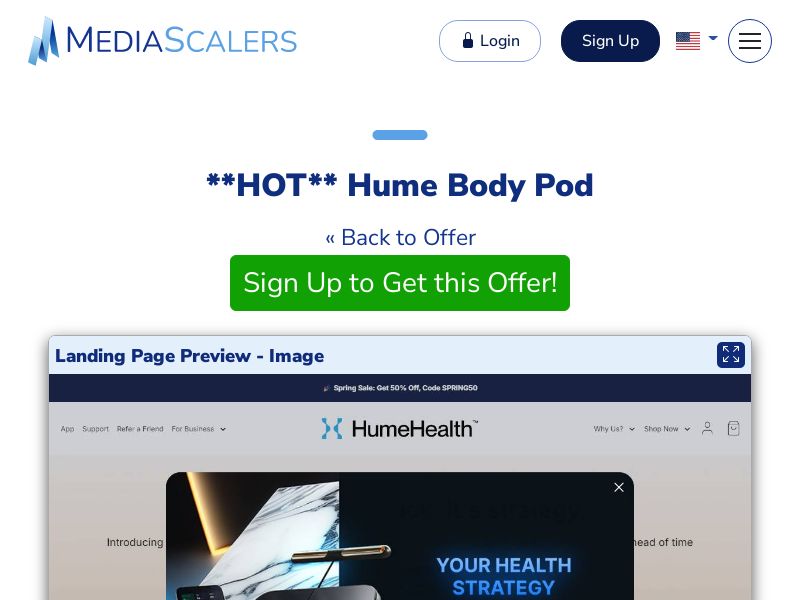 Hume Body Pod [US, DE, CA, AU, UK, FR, ZA, +197 More]