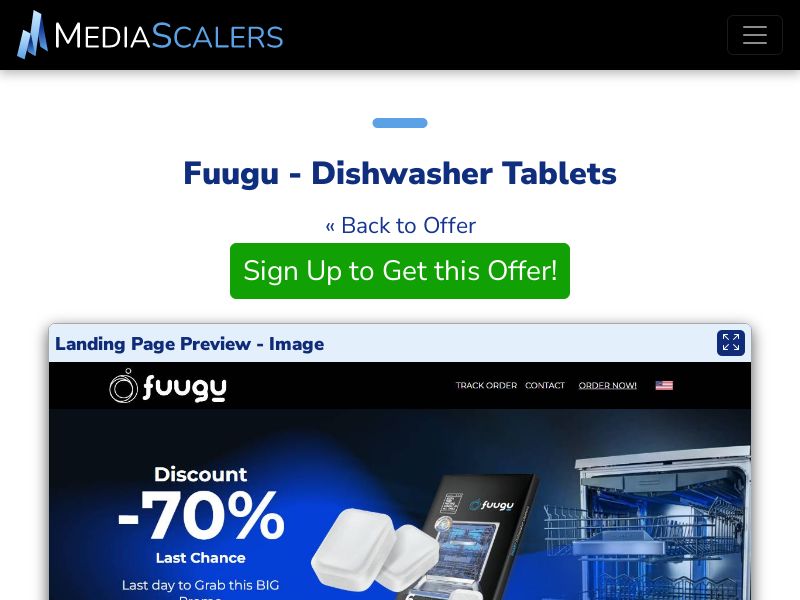 Fuugu - Dishwasher Tablets {+Advertorial, DTC, Multi-Lang} (Event Tracking) [DE, UK, FR, AT, CH, SE, DK, +5 More]