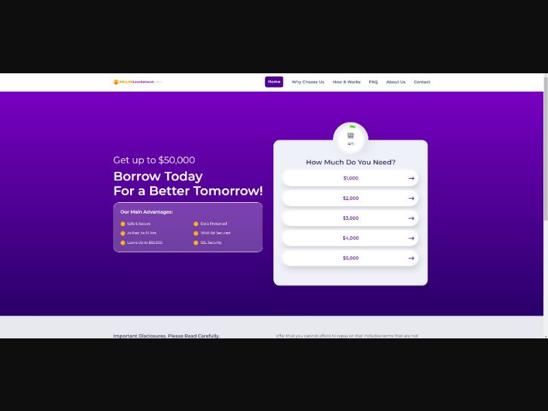[WEB+MOB] Dollar Loan Network USA /US - Revshare