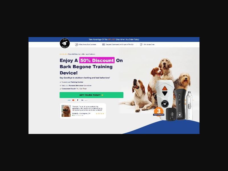 Bark Begone - Ultrasonic Dog Trainer - CPS (US)