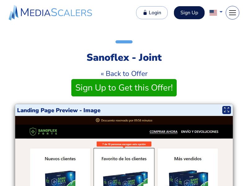 Sanoflex - Joint {+DTC} (Event Tracking) [ES]
