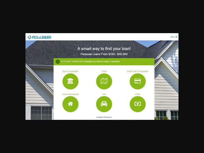 PickALender - Loans up to $40k - RevShare (US)